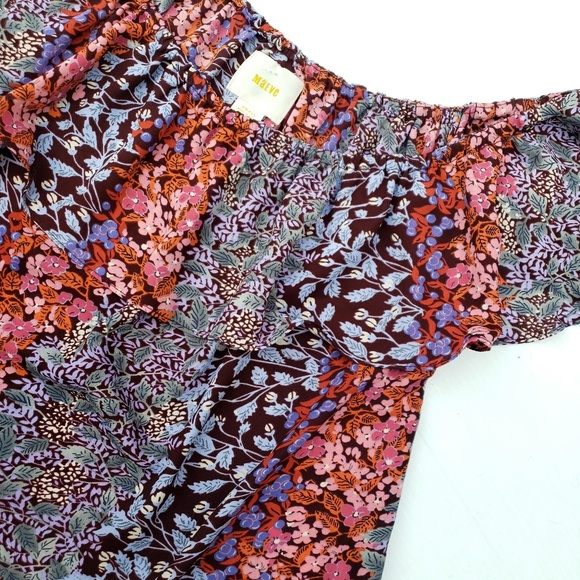 Anthropologie Maeve Floral Off the Shoulder Top - Picture 3 of 7